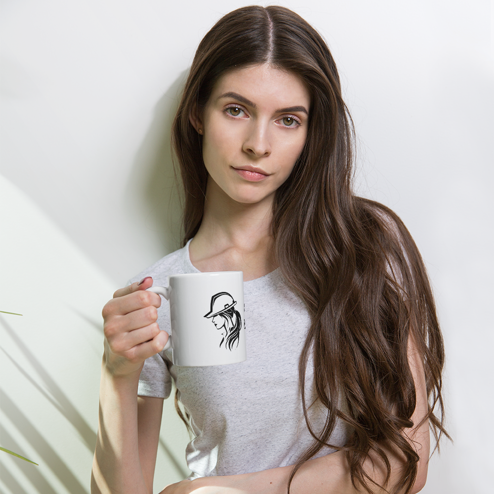 Women in Engineering White Glossy Mug